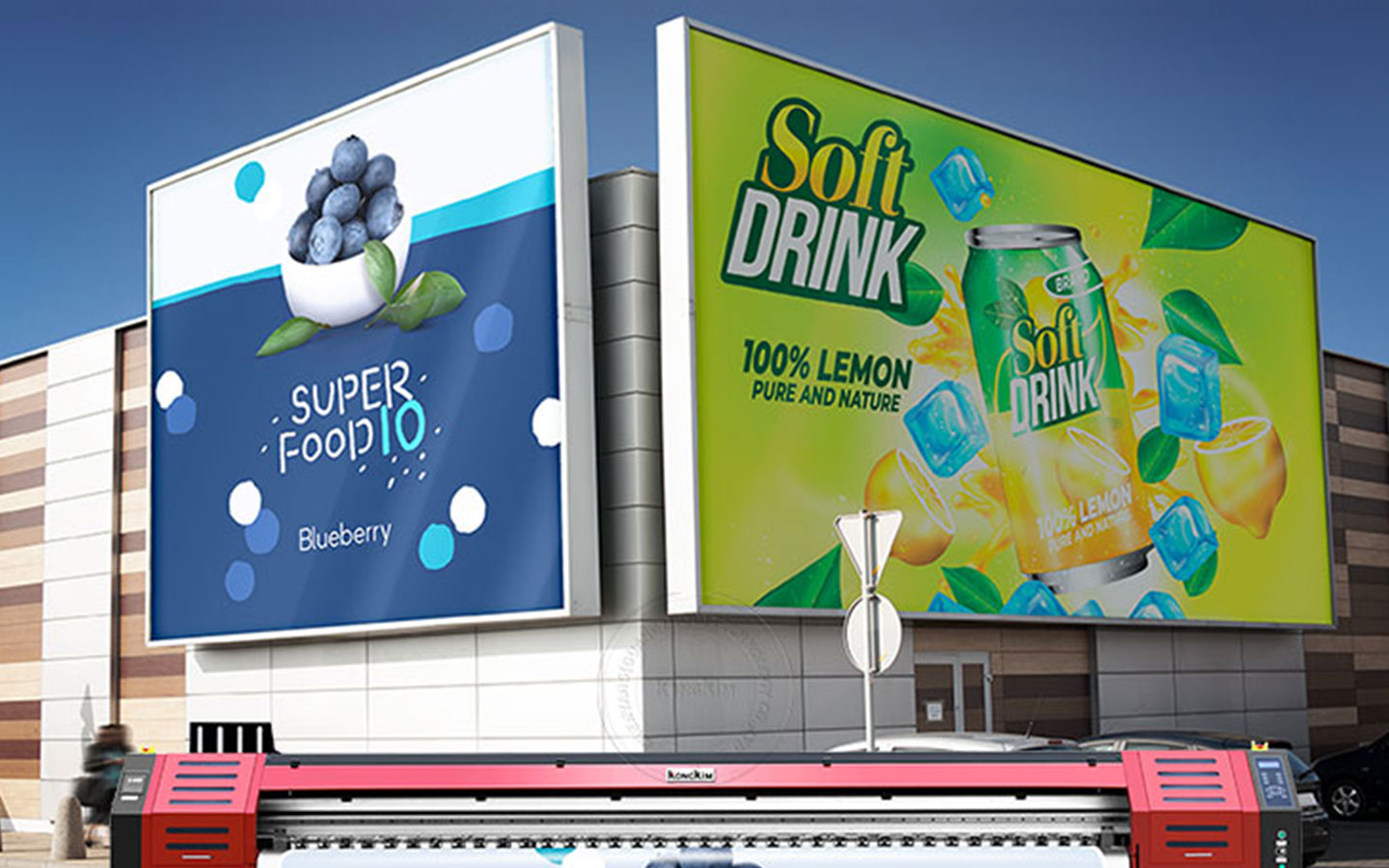 Tension Fabric Display Dubai — Black Lion Sign Dubai